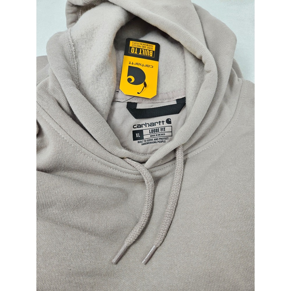 Carhartt Loose Fit Midweight Logo Sleeve Graphic Hoodie "Mink" Men's Size XL NEW - Picture 3 of 9